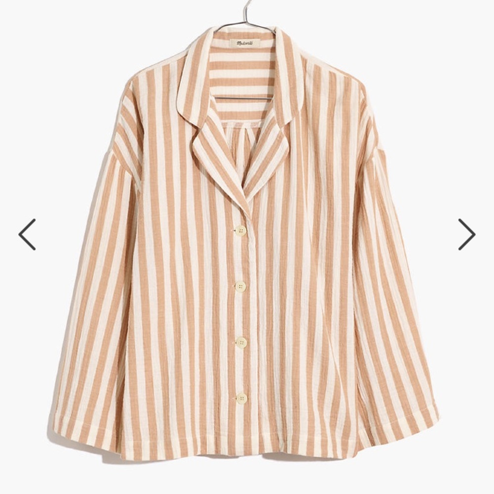 NWT Madewell Cotton Gauze Pajama Top MEDIUM